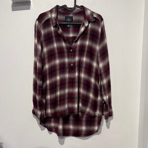 🎉 Plaid American Eagle Tunic Shirt